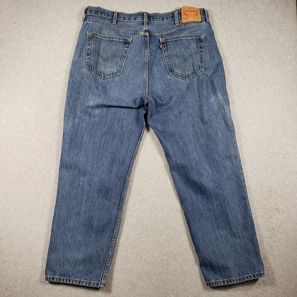 Levi's Mens Jeans 550 Relaxed Fit 40x30‎ Blue Denim Tapered Leg 00550-4886 Good